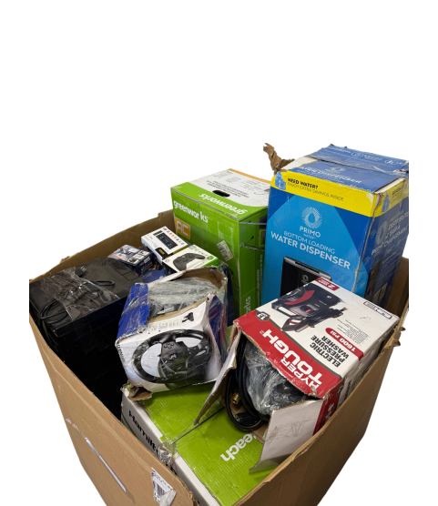 1 Pallet - Wholesale Walmart Liquidation - Electronics, Home Appliances, Tools & Garden - Condition: Customer returns – Unsorted