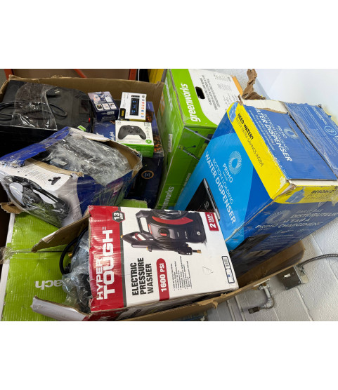 1 Pallet - Wholesale Walmart Liquidation - Electronics, Home Appliances, Tools & Garden - Condition: Customer returns – Unsorted
