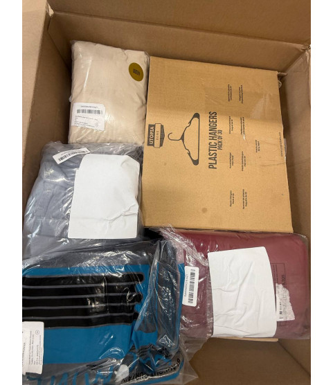 1 Pallet - Wholesale Amazon Liquidation – Robes, Bed linen, Clothes hangers - Condition: Customer returns – Unsorted