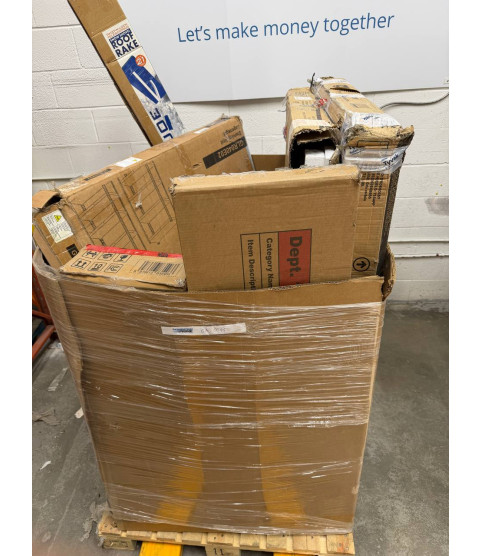 1 Pallet - Wholesale Walmart Liquidation - General Merchandise & Furniture - Condition: Customer returns - Unsorted