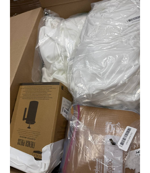 1 Pallet - Wholesale Amazon Liquidation - General Merchandise, Bedding & Pillows, Budget staff - Condition: Customer returns - Unsorted