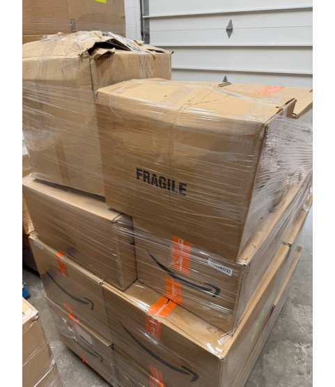 1 Pallet - Wholesale Amazon Liquidation - General Merchandise, Bedding & Pillows, Budget staff - Condition: Customer returns - Unsorted