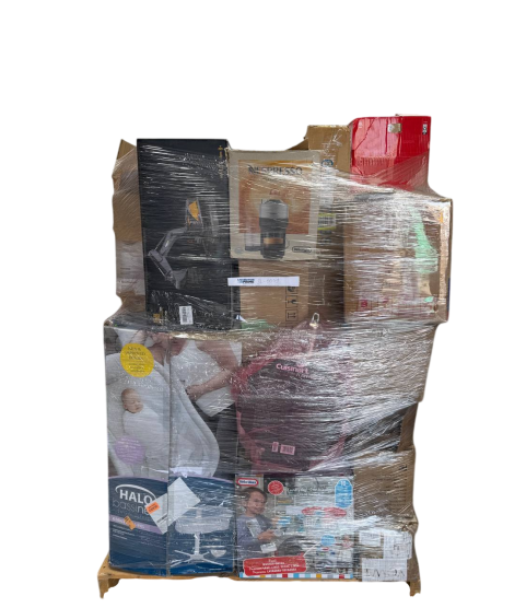 1 Pallet - Wholesale Amazon Liquidation - Mixed Electronics, Kitchenware, Appliances, General Merchandise & Toys - Condition: Customer returns - Unsorted 1 Pallet - Wholesale Amazon Liquidation - Mixed Electronics, Kitchenware, Appliances, General Merchandise & Toys - Condition: Customer returns - Unsorted