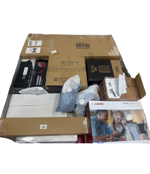 1 Pallet - Wholesale  Liquidation - Mixed Appliances, General Merchandise, Electronics, Auto Parts & Books - Condition: Customer returns - Unsorted