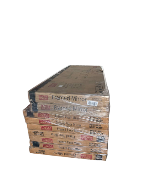 1 Pallet - Wholesale Walmart Liquidation - Kenroy Home Framed Floor Mirrors - Condition: New