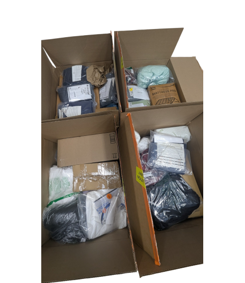 1 Pallet - Wholesale Amazon Liquidation - Bedding, Shorts, Mattress Pads & Pillows - Condition: Customer returns - Unsorted