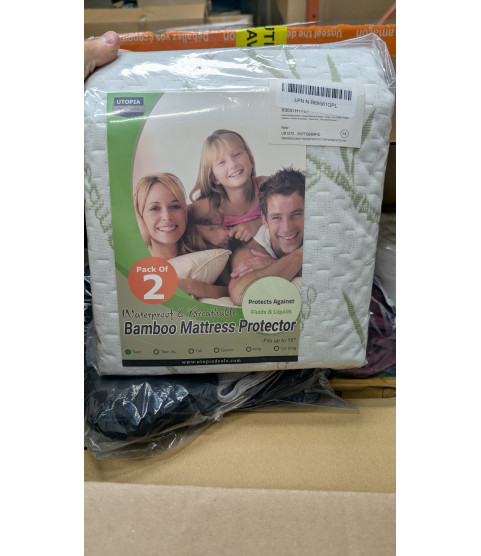 1 Pallet - Wholesale Amazon Liquidation - Bedding, Shorts, Mattress Pads & Pillows - Condition: Customer returns - Unsorted
