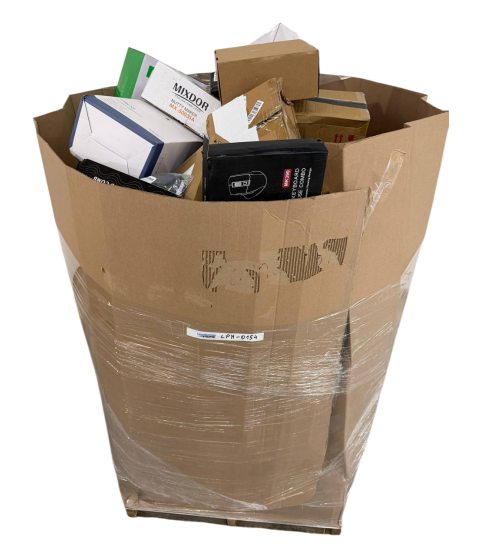 1 Pallet - Wholesale Amazon LPN Liquidation - General Merchandise, Electronics, Accessories, Toys, Home Goods & Clothing - Condition: Customer returns - Unsorted