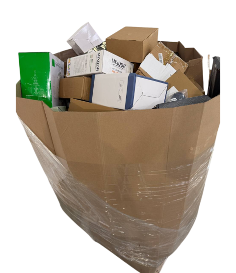 1 Pallet - Wholesale Amazon LPN Liquidation - General Merchandise, Electronics, Accessories, Toys, Home Goods & Clothing - Condition: Customer returns - Unsorted