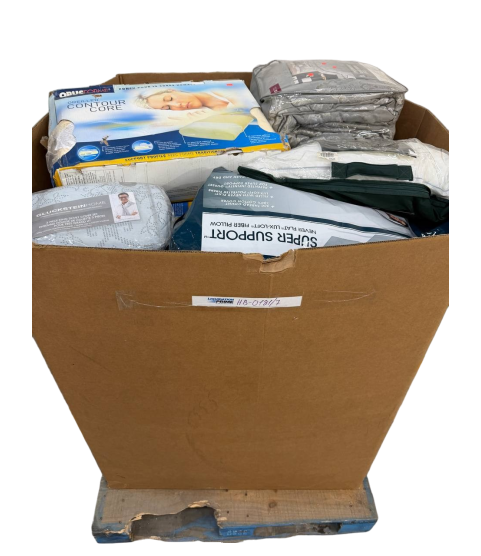 Truckload 12 Pallets - Wholesale Hudson's Bay Liquidation - Hudsons Bay Comforters, Pillows, Duvet Cover Sets & Bedding - Condition: Customer returns - Unsorted
