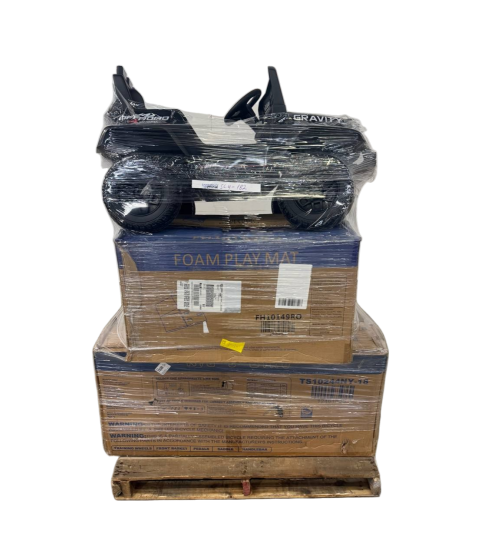 1 Pallet - Wholesale Liquidation - Kids Products, General Merchandise - Condition: Customer returns - Unsorted