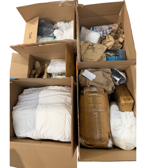 Truckload 12 Pallets - Wholesale Amazon Liquidation - Pillows, Comforters, Bedsheets, Towels, Hangers & More, General Merchandise - Condition: Customer returns - Unsorted
