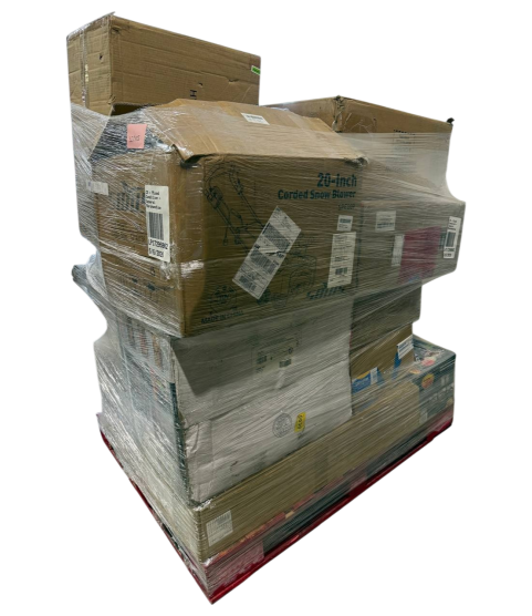 1 Pallet - Wholesale Walmart Liquidation - General Merchandise, Electric Balance Bike K9, Corded Snow Blower - Condition: Customer returns - Unsorted