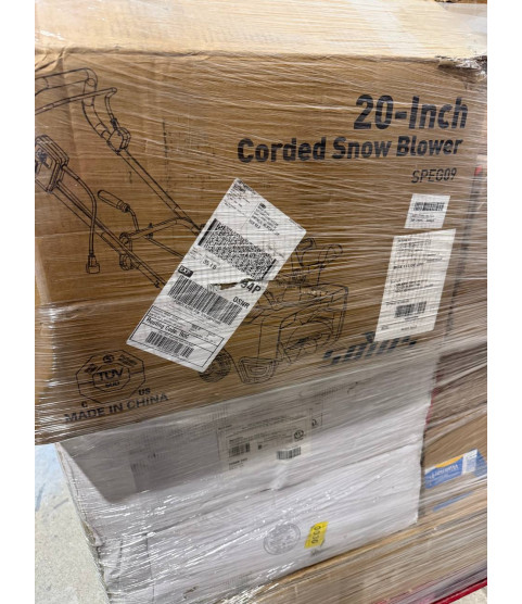 1 Pallet - Wholesale Walmart Liquidation - General Merchandise, Electric Balance Bike K9, Corded Snow Blower - Condition: Customer returns - Unsorted