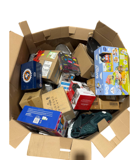 1 Pallet - Wholesale Walmart Liquidation - Toys, Electronics, Household Goods, Bed Linen & General Merchandise - Condition: Customer returns - Unsorted