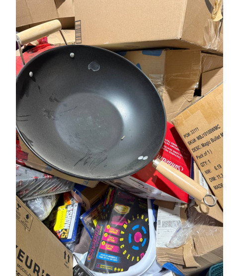 1 Pallet - Wholesale Walmart Liquidation - Toys, Electronics, Household Goods, Bed Linen & General Merchandise - Condition: Customer returns - Unsorted