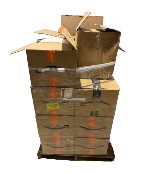 1 Pallet - Wholesale Amazon Liquidation - Pillows, Blankets, Bed Linen & General Merchandise - Condition: Customer returns - Unsorted