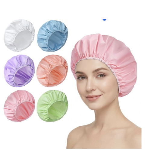1 Pallet - Wholesale Liquidation -  Shower Caps for Women, Double Sided Waterproof Reusable Elastic Shower Caps for Shower Caps (690 Shower Caps)
