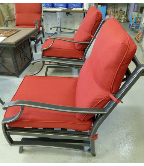 St.Charles  5-Piece Set / 4 pack of Chair Outdoor Patio Set with Firepit